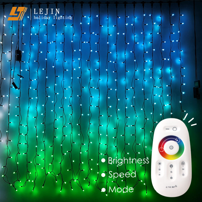 Christmas Curtain Lights