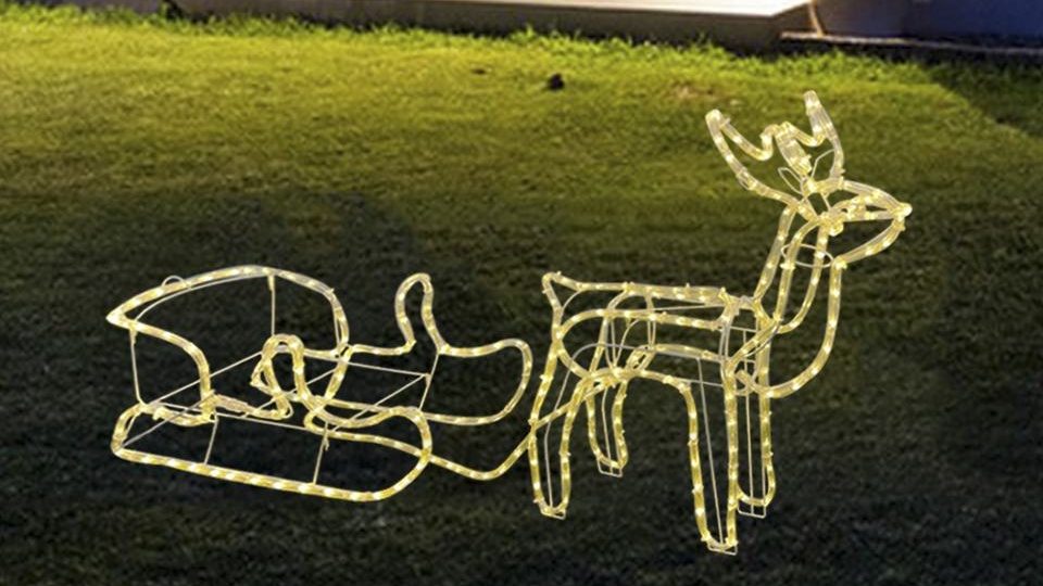 deer sleigh,Motif Light Indoor Lighting Decor