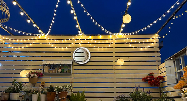 Colored Outdoor String Lights for Christmas