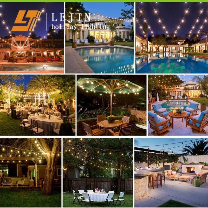 Colored Outdoor String Lights for Christmas