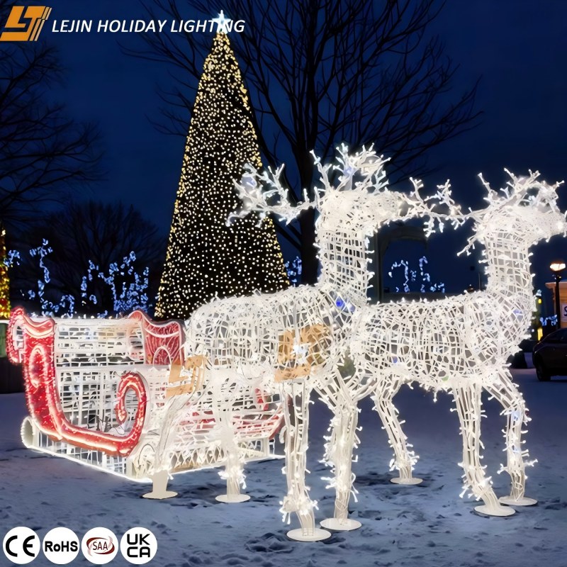 Scenic Spot 3D Motif Lights: 3D Designs Are More Eye-Catching, Filling the Christmas Atmosphere