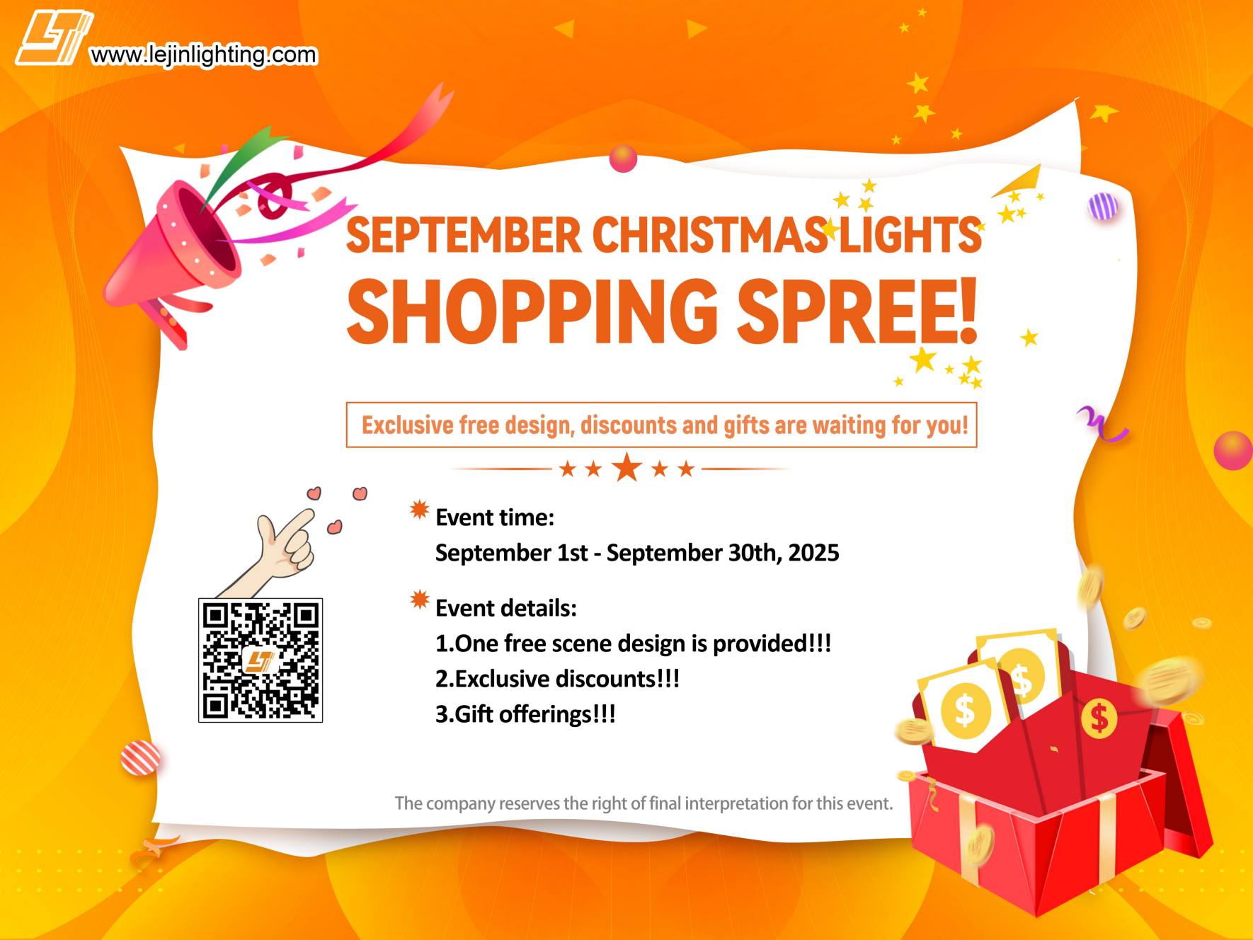SEPTEMBER CHRISTMASLIGHTS SHOPPING SPREE