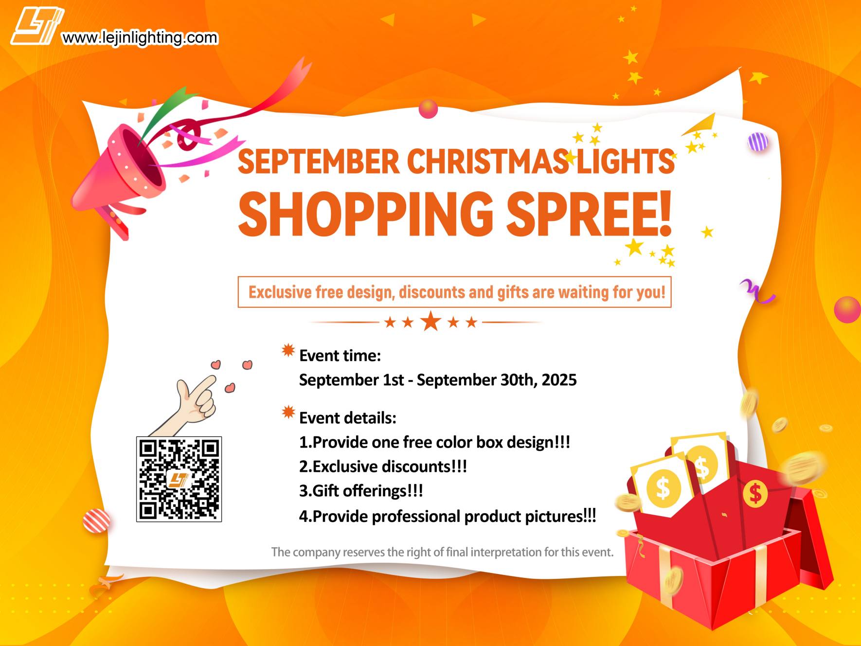 SEPTEMBER CHRISTMASLIGHTS SHOPPING SPREE TWO