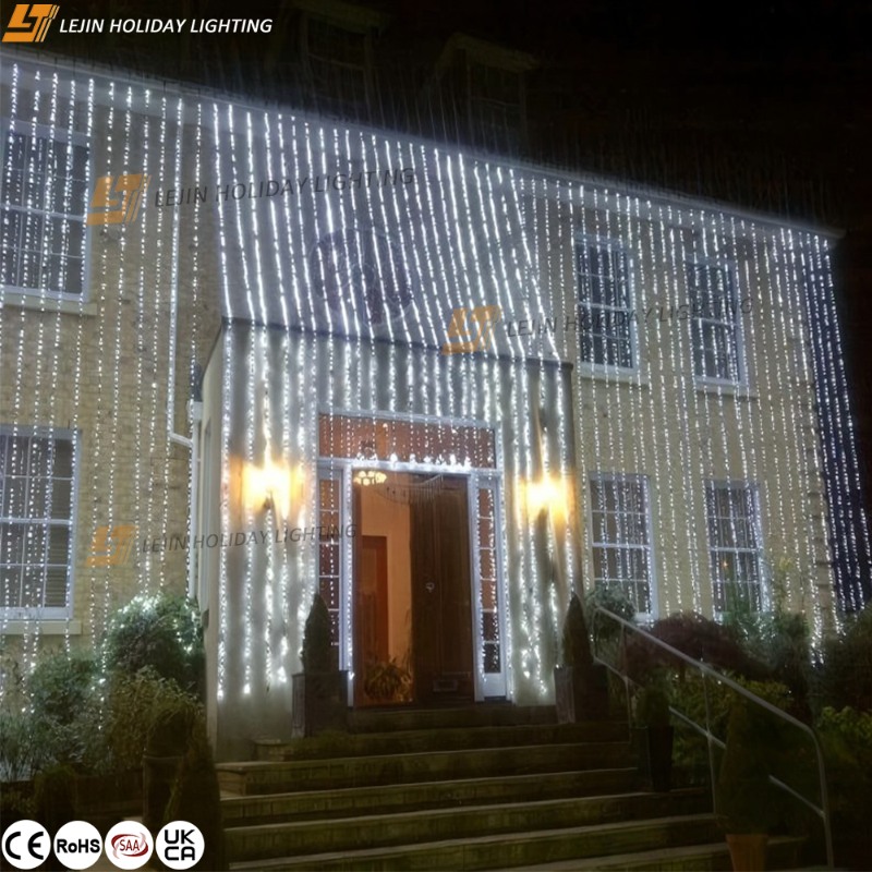 How Do Outdoor Curtain Lights Enhance the Ambiance of a Project?