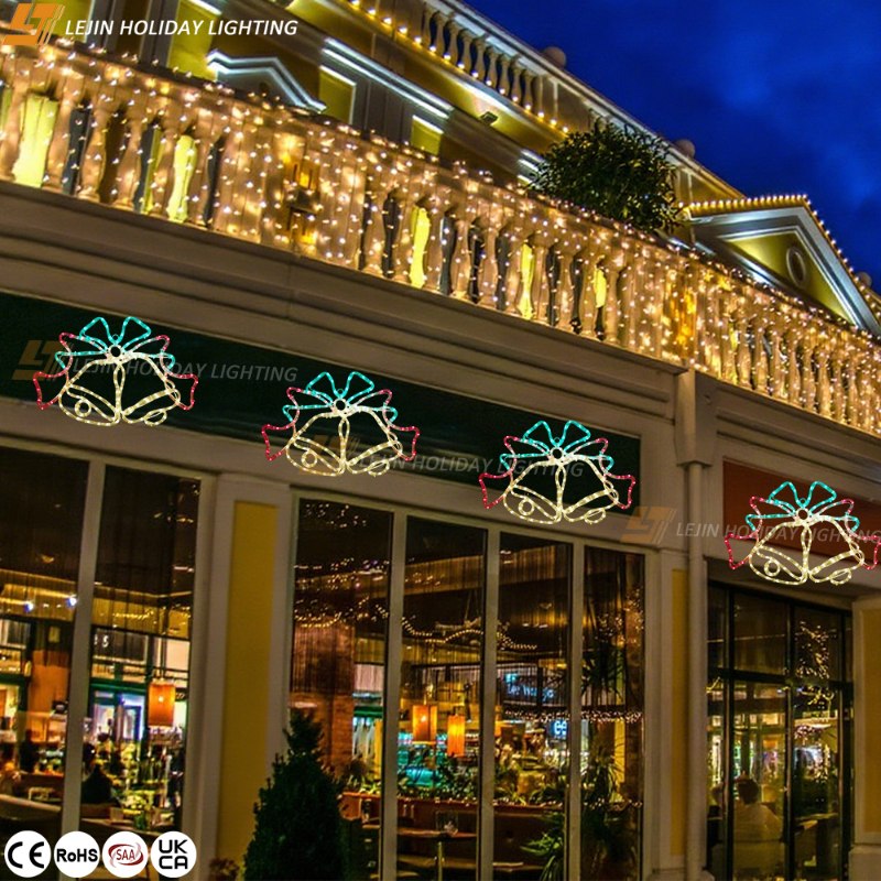 How 2D LED Motif Lights Enhance the Night Atmosphere of Urban Plazas