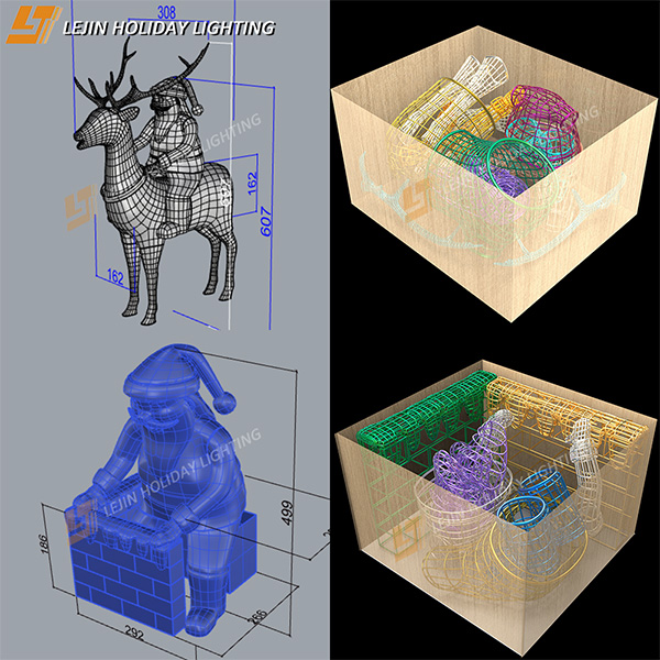 Rational Modular Design · Efficient Storage & Transportation, Integrated Solution for Motif Lights