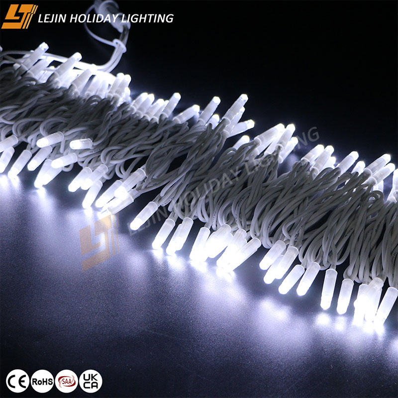 White Rubber Copper Wire LED String Light