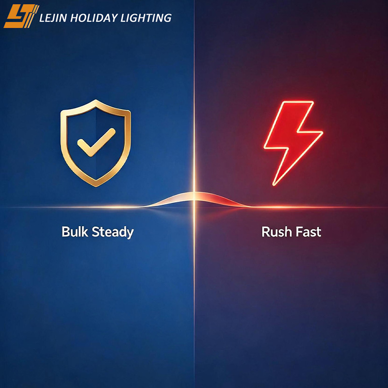 Bulk Steady, Rush Decorative Lights Fast