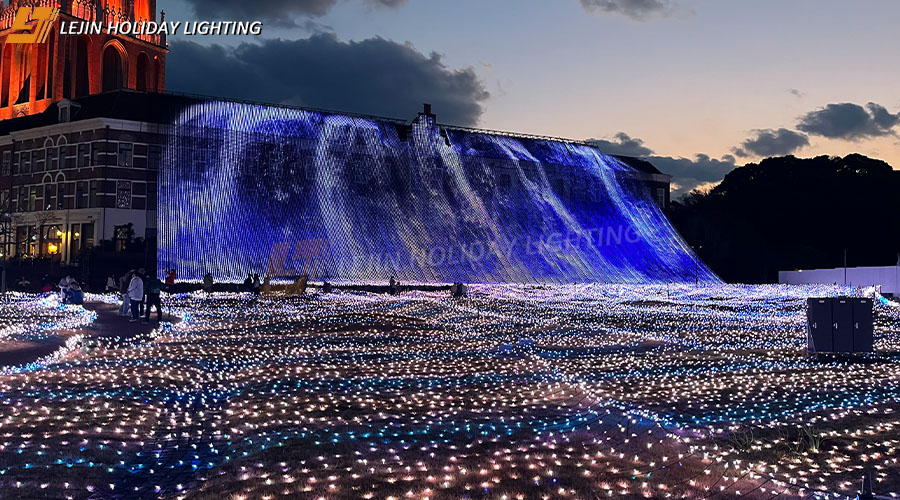 Japanese scenic area festival lighting project