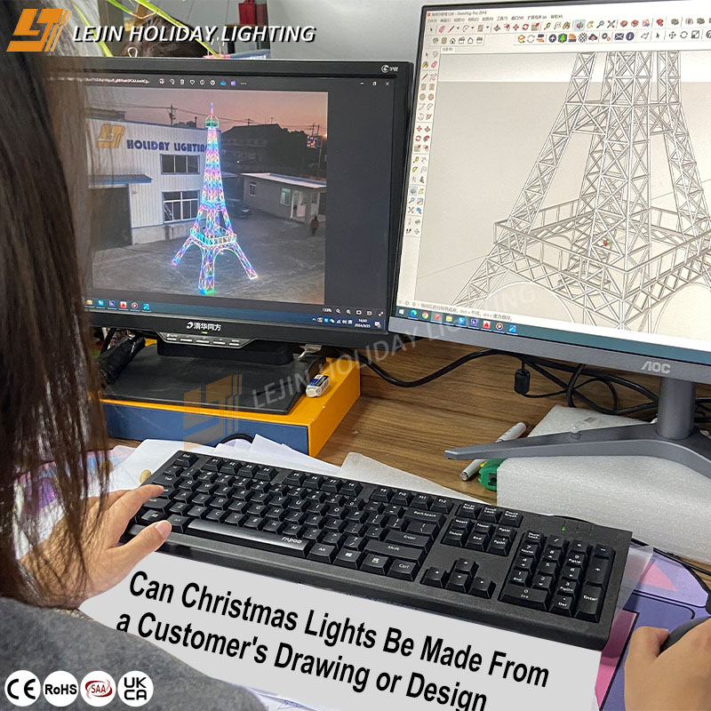 Can Christmas Lights Be Made From a Customer's Drawing or Design